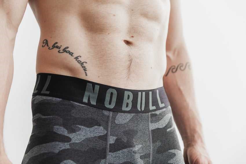 Nobull 3/4 Compression Tight (Plush Heather) Bottoms Carbon Camo | 5279-KWLJE