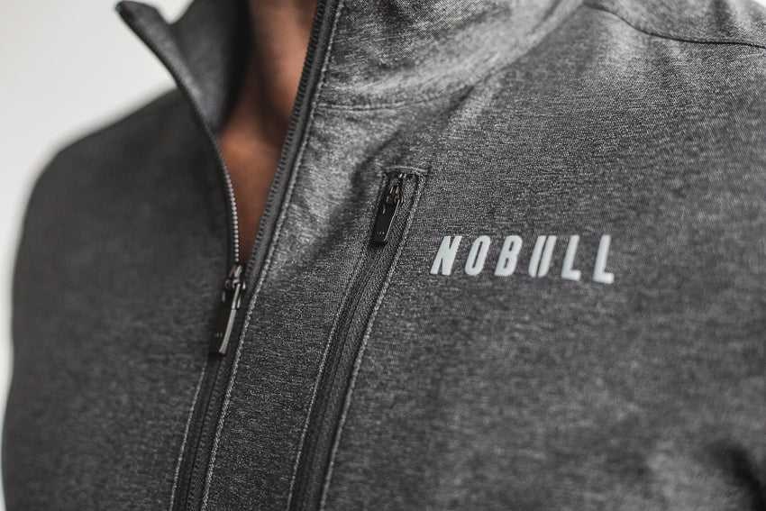 Nobull 4-Way Stretch Woven Jacket Outerwear Graphite | 8923-QYFWX