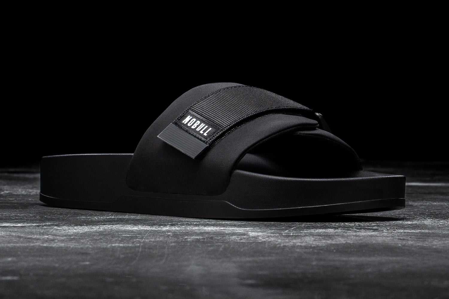 Nobull Adjustable Slide Slides Black | 7534-BPVCS