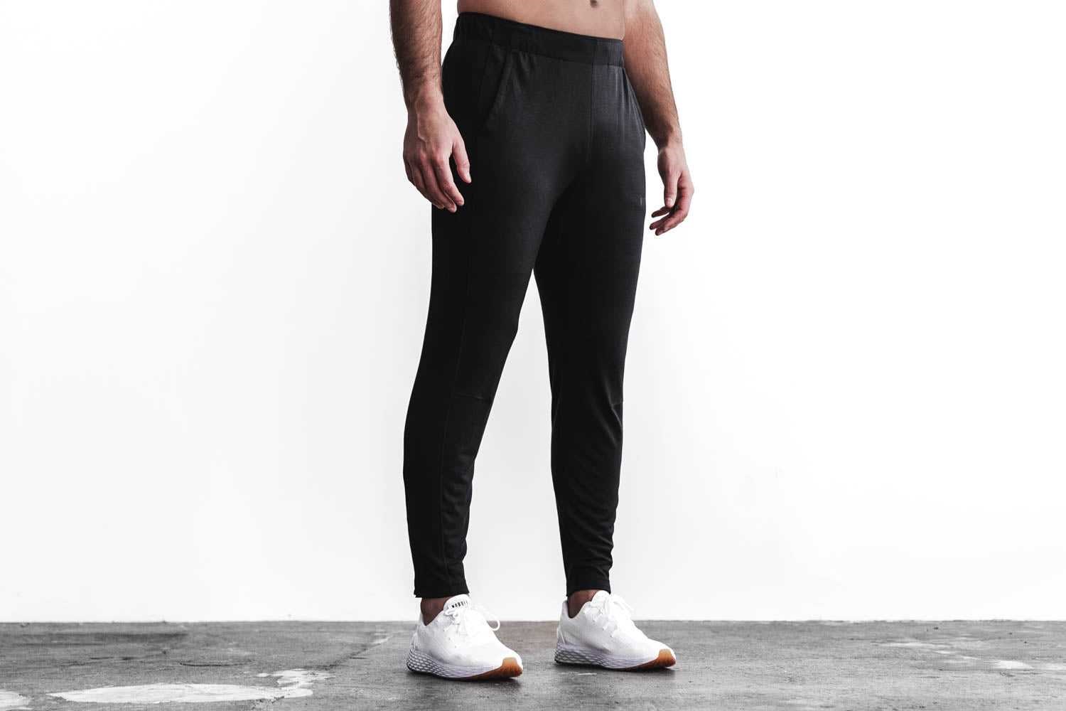 Nobull Blended Merino Wool Track Pant Bottoms Black | 6091-CYIKO