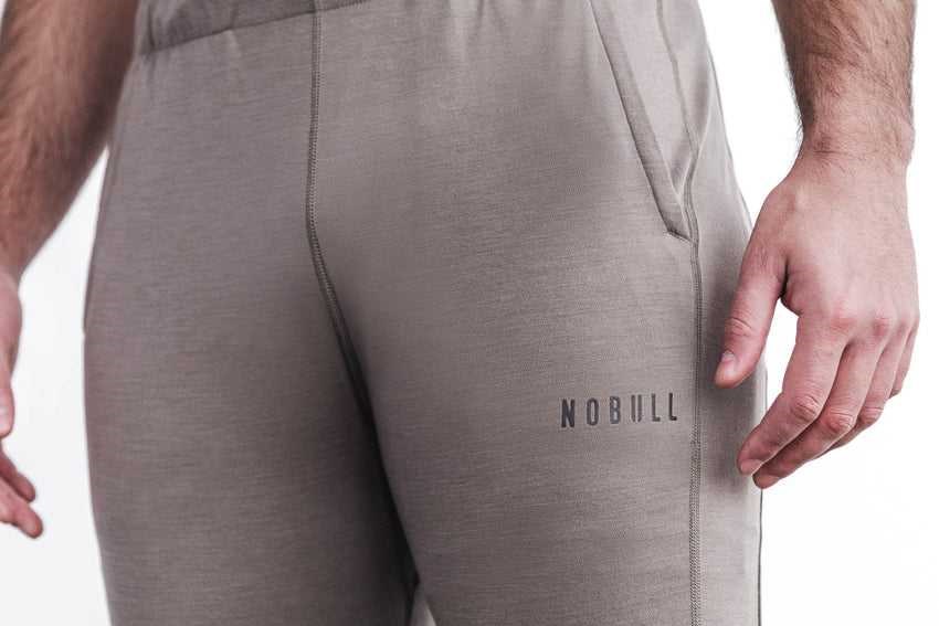 Nobull Blended Merino Wool Track Pant Bottoms Dark Fallen Rock | 8530-ODEYX