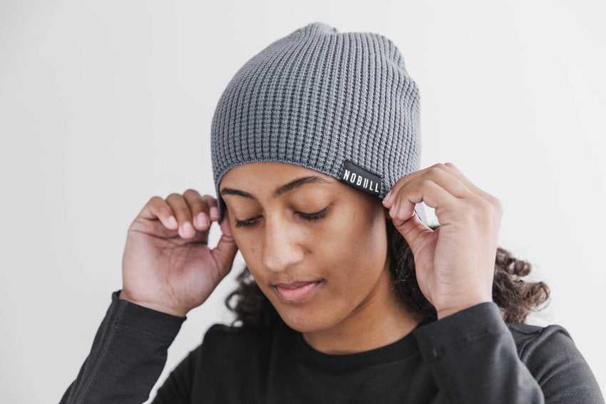 Nobull Blended Merino Wool Waffle Beanie Hats & Hair Accessories Waffle Beanie | 7250-KZABT