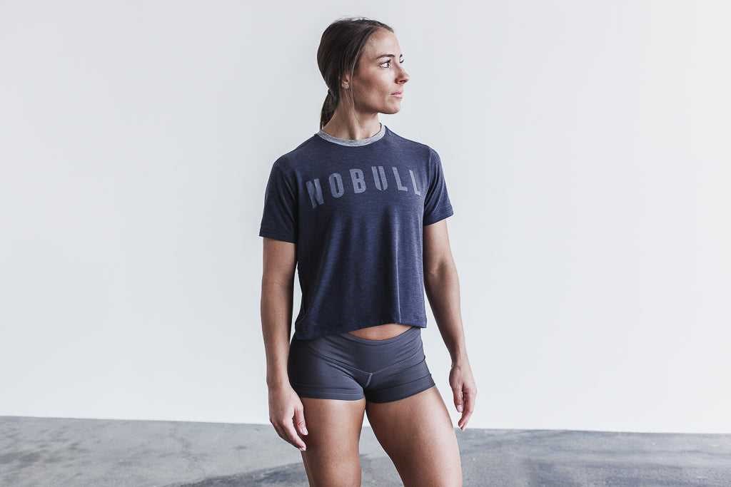 Nobull Boxy Tee Tanks & Tees Navy | 7835-OADBK