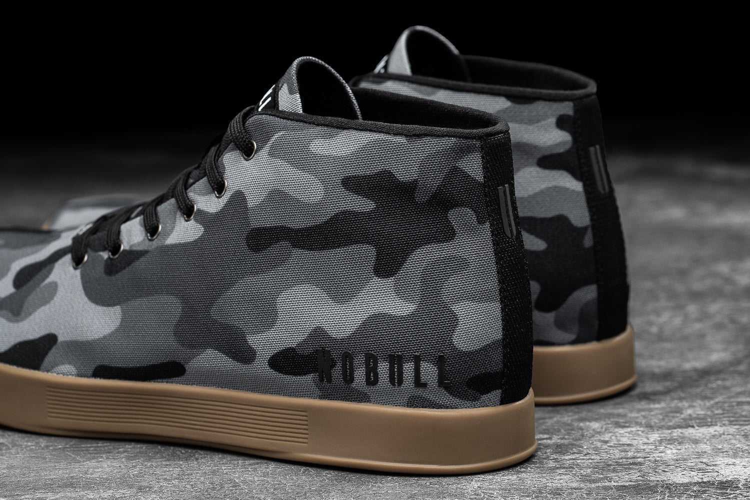 Nobull Canvas Mid Trainer Canvas Black Camo | 6734-JGALB