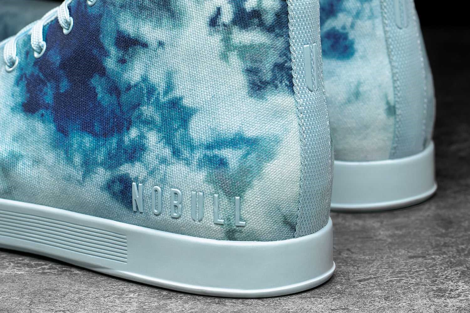 Nobull Canvas Mid Trainer Canvas Mint Tie-Dye | 1769-MPRDJ