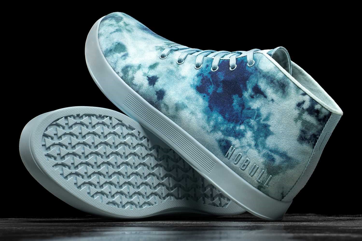 Nobull Canvas Mid Trainer Canvas Mint Tie-Dye | 1769-MPRDJ