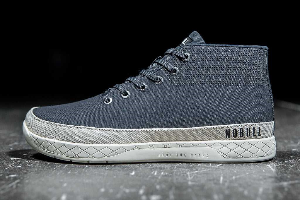 Nobull Canvas Mid Trainer Canvas Trainers Storm | 3452-XVSIB