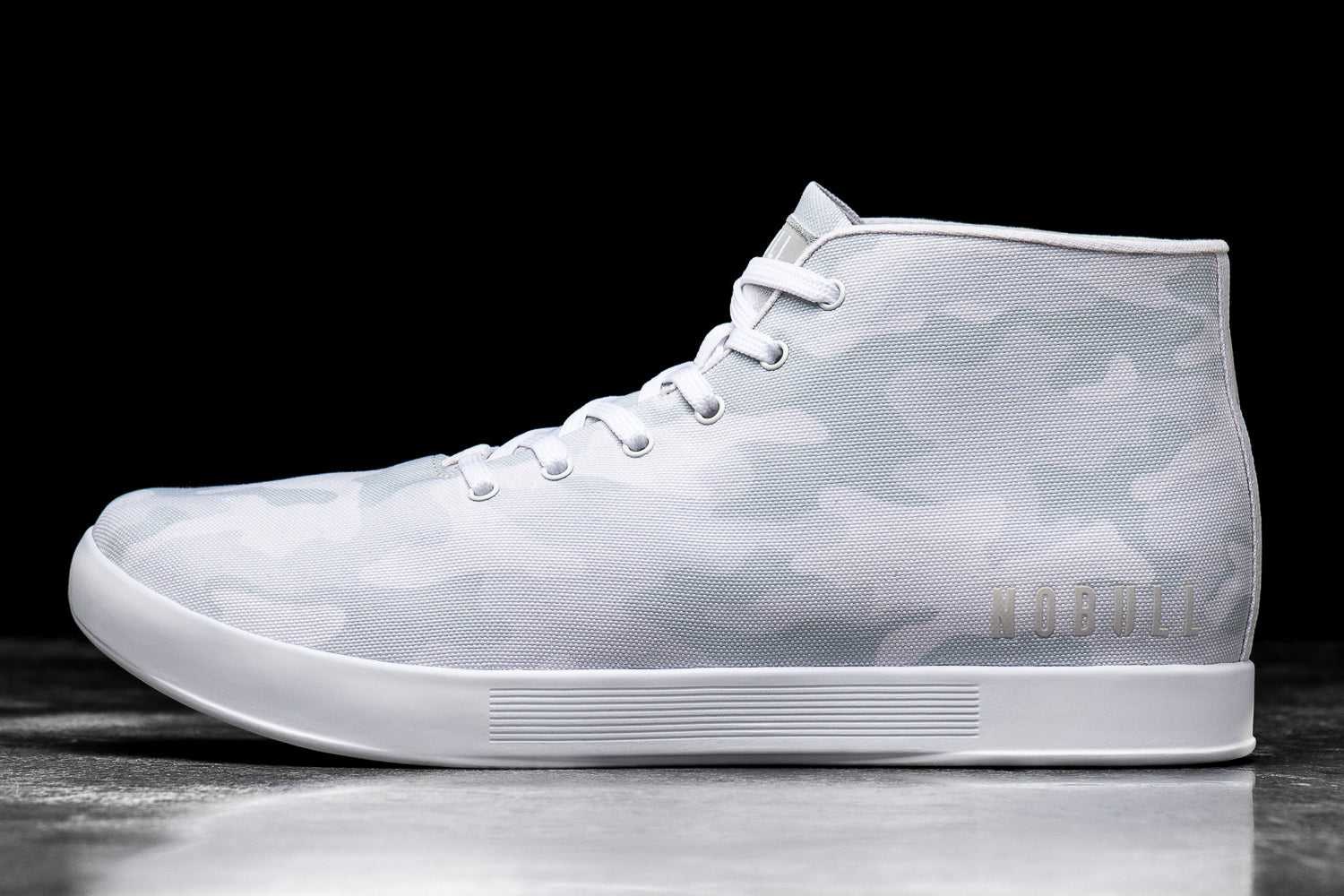 Nobull Canvas Mid Trainer Canvas White Camo | 5148-VECKD