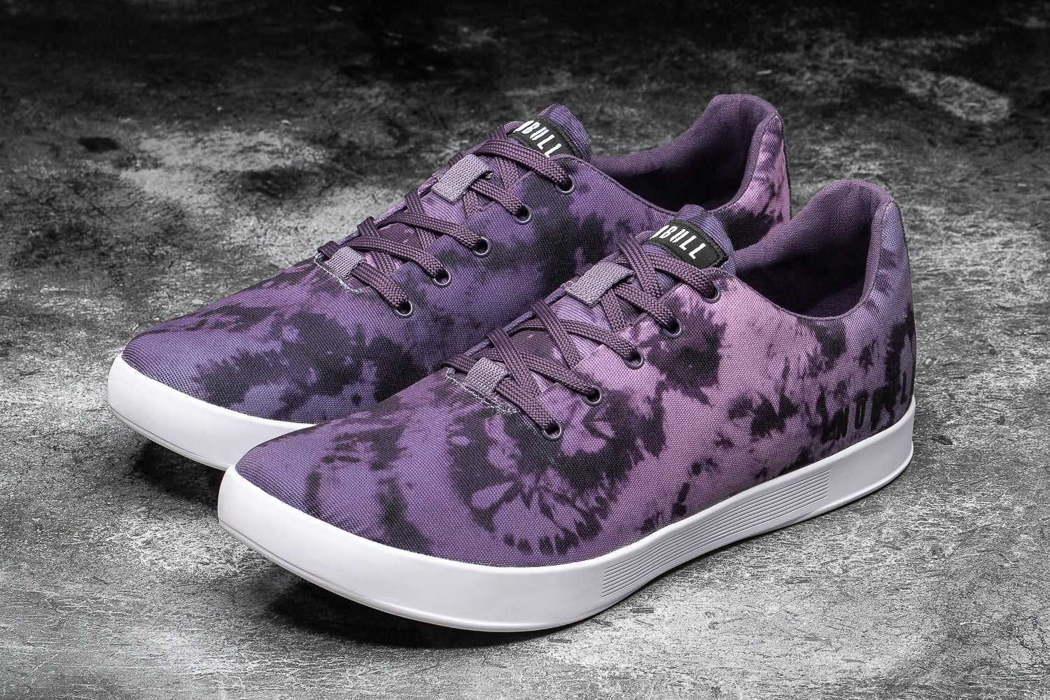 Nobull Canvas Trainer Canvas Dark Wisteria Tie-Dye | 4316-XJMQV