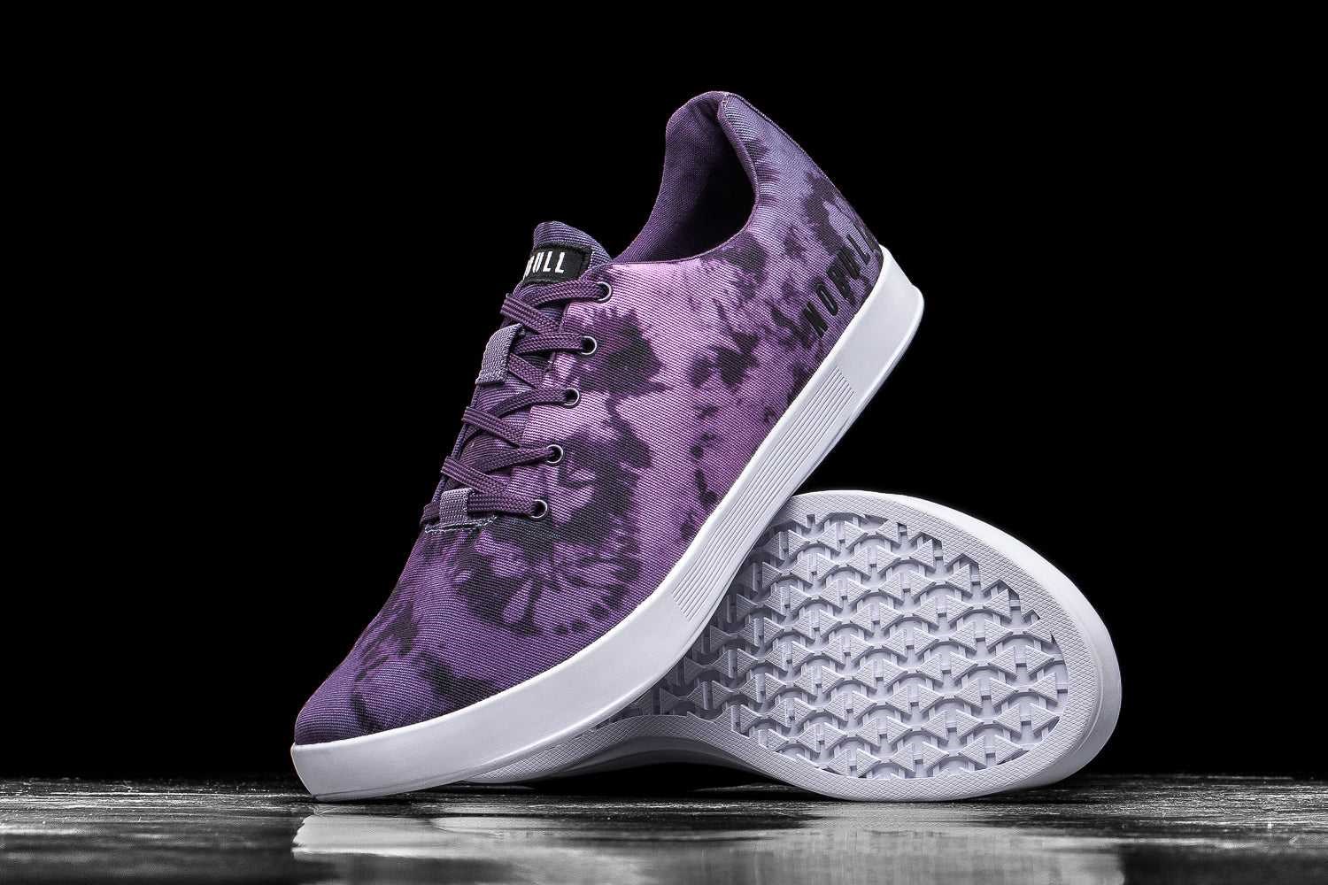 Nobull Canvas Trainer Canvas Dark Wisteria Tie-Dye | 4316-XJMQV