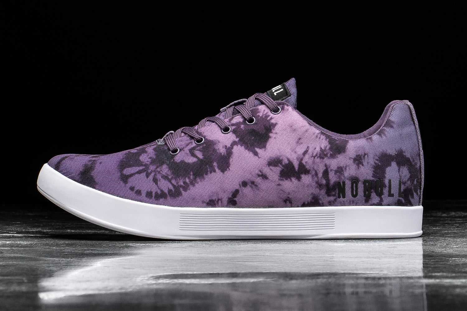 Nobull Canvas Trainer Canvas Dark Wisteria Tie-Dye | 4316-XJMQV