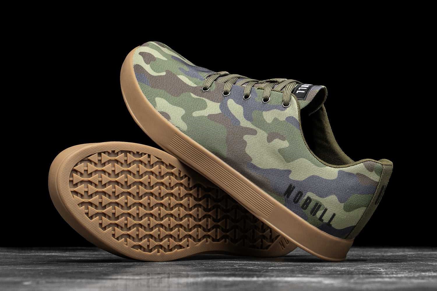 Nobull Canvas Trainer Canvas Forest Camo | 4085-KGPON