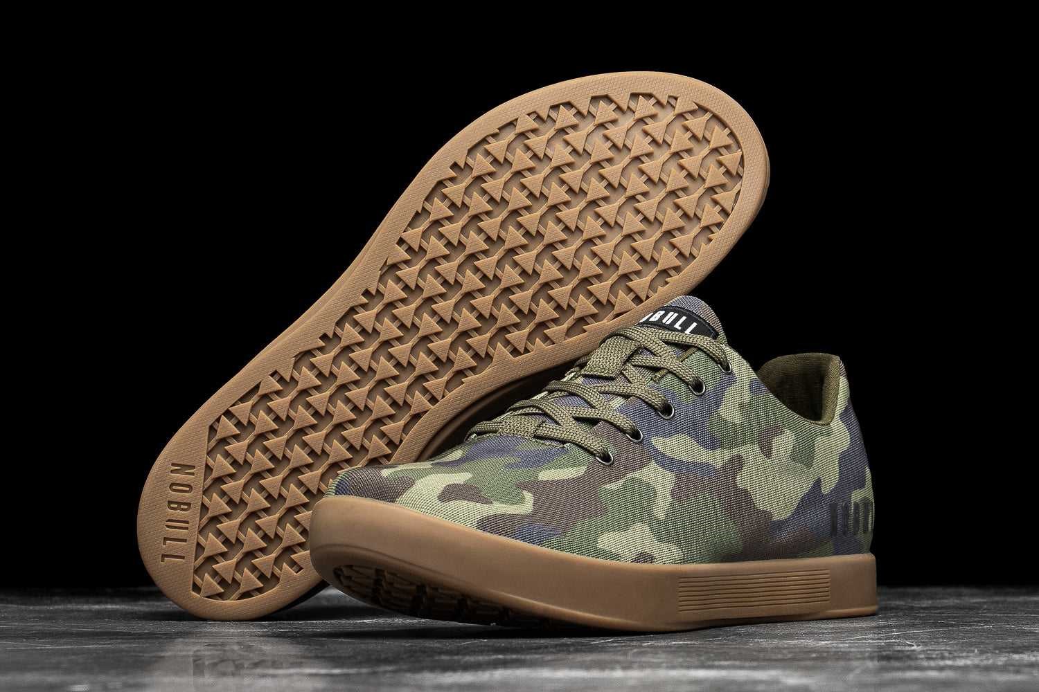 Nobull Canvas Trainer Canvas Forest Camo | 4085-KGPON