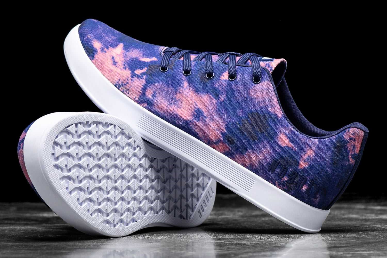 Nobull Canvas Trainer Canvas Indigo / Pink Tie-Dye | 2701-NKDZS