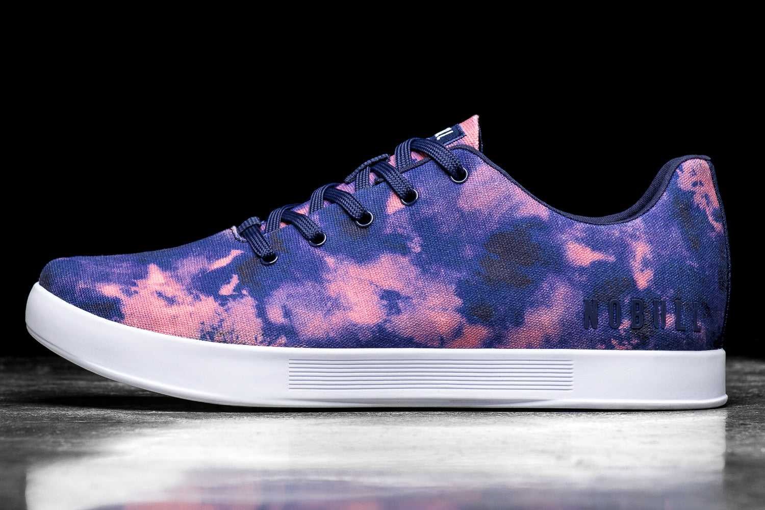 Nobull Canvas Trainer Canvas Indigo / Pink Tie-Dye | 2701-NKDZS