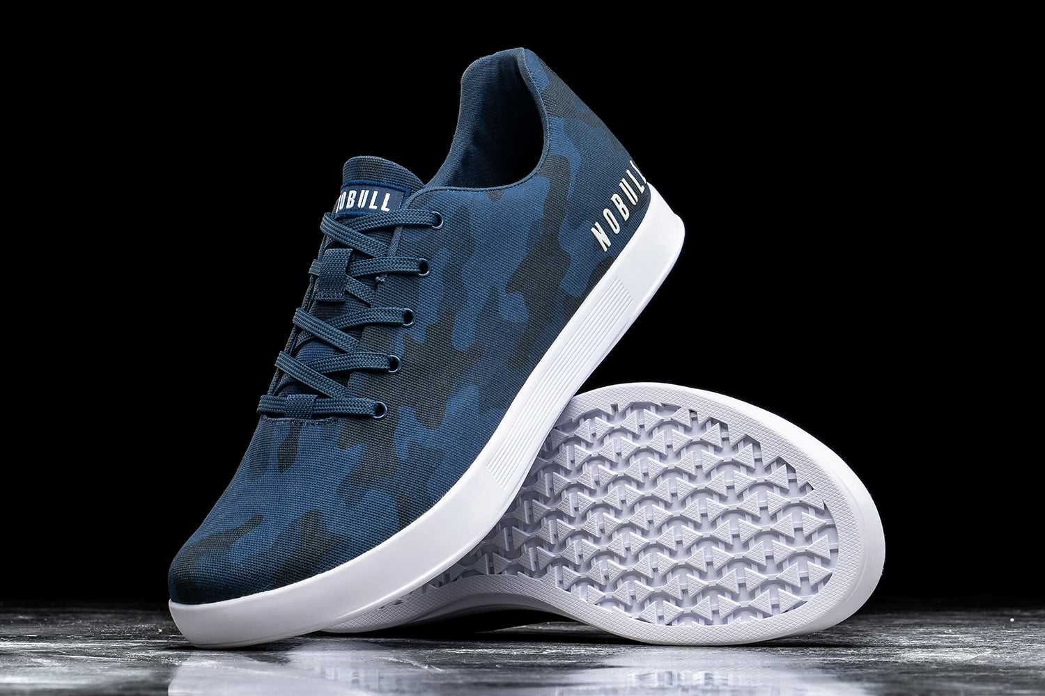 Nobull Canvas Trainer Canvas Navy Camo | 5186-QFTRY