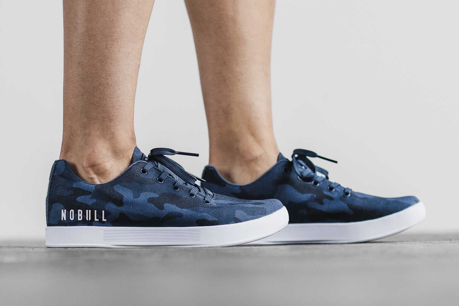 Nobull Canvas Trainer Canvas Navy Camo | 5186-QFTRY