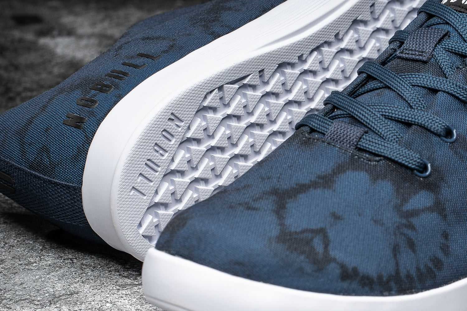 Nobull Canvas Trainer Canvas Navy Tie-Dye | 3645-TZBVL