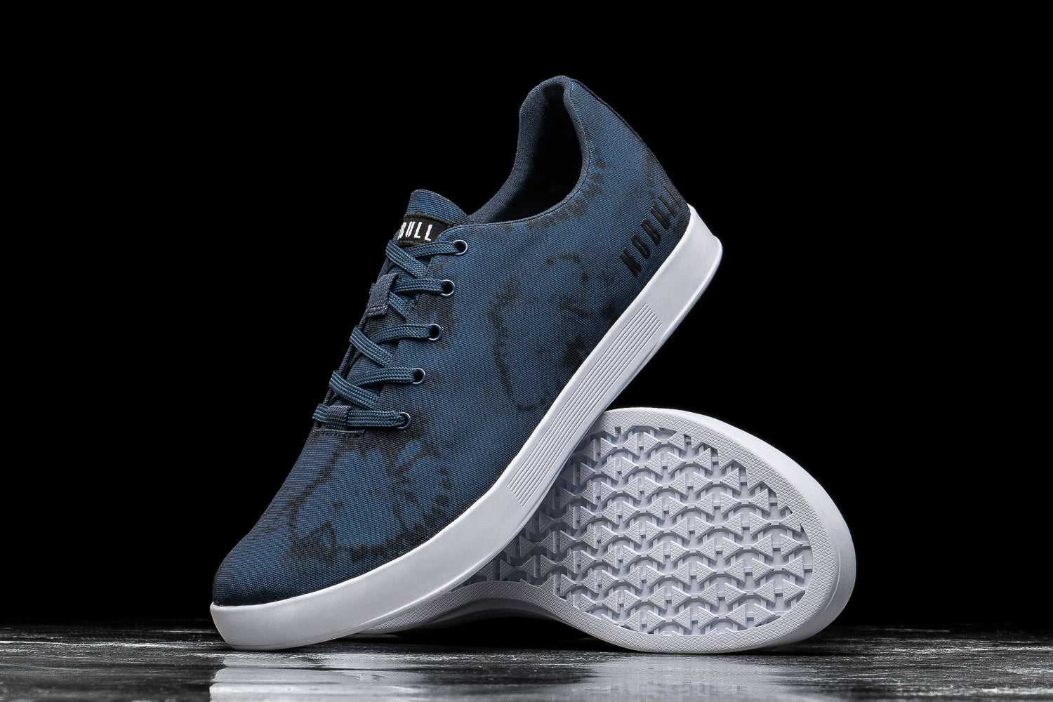 Nobull Canvas Trainer Canvas Navy Tie-Dye | 3645-TZBVL