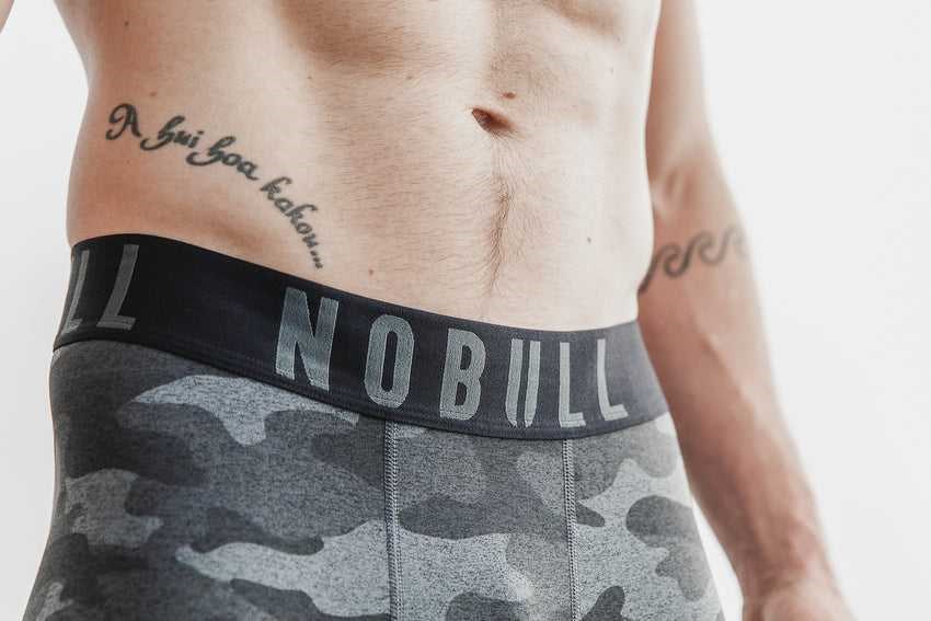 Nobull Compression Short 9 inches (Plush Heather) Bottoms Carbon Camo | 5129-DXWYI