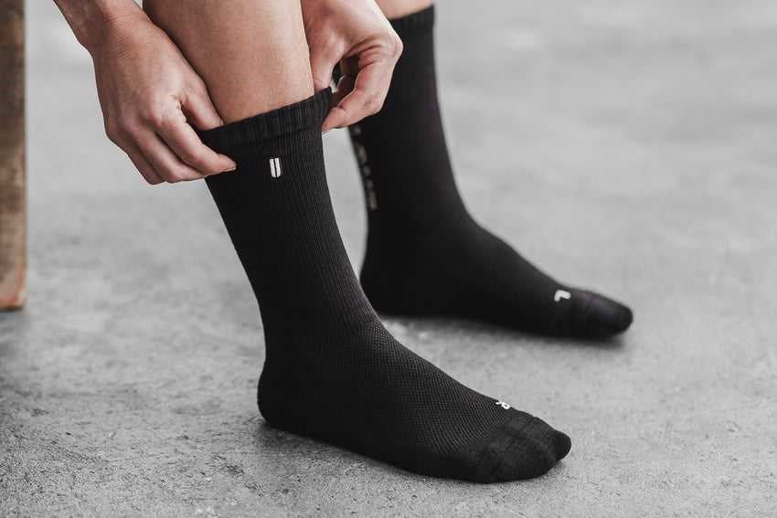 Nobull Crew Sock (All Love) Socks Black | 5164-DYSKE