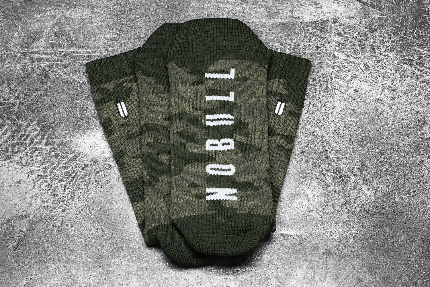 Nobull Crew Sock (Camo) Socks Army Green Camo | 9804-QPACL