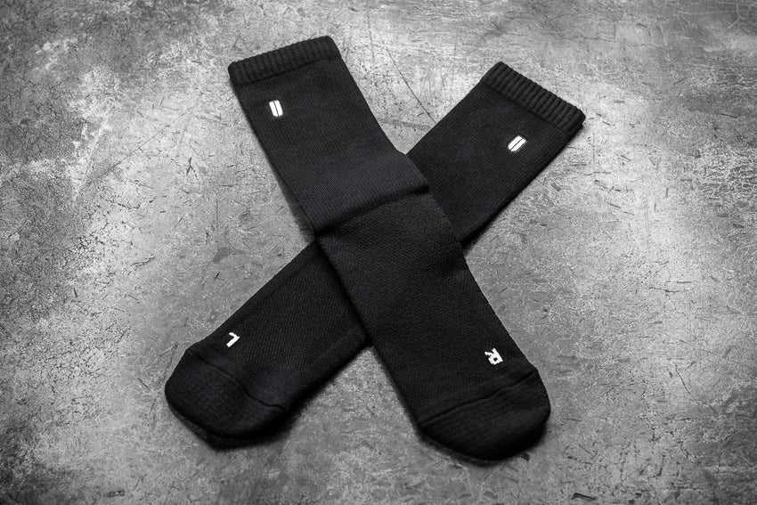 Nobull Crew Sock (#Iamnobull) Socks Black | 2157-SVIDM