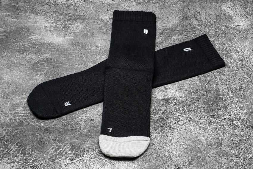 Nobull Crew Sock Socks Black | 1789-SIRKH