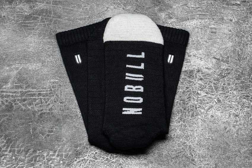 Nobull Crew Sock Socks Black | 1789-SIRKH