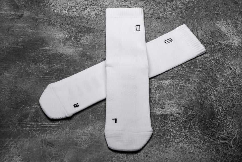 Nobull Crew Sock Socks White | 5432-NHMID