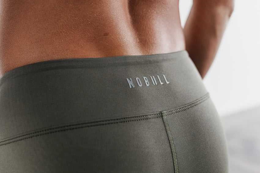 Nobull Crop Bottoms Army Green | 5681-WBZSC