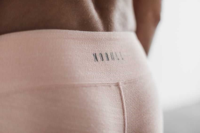 Nobull Crop (Melange) Bottoms Rose Melange | 3621-RQONY