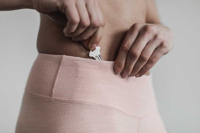 Nobull Crop (Melange) Bottoms Rose Melange | 3621-RQONY