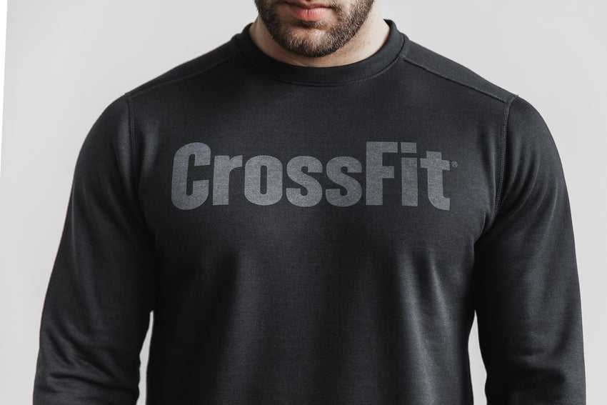 Nobull Crossfit Crew Sweatshirt Outerwear Black | 7395-UJIXL