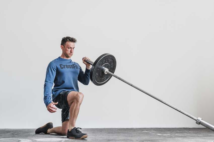 Nobull Crossfit Crew Sweatshirt Outerwear Navy | 9146-YOAJU