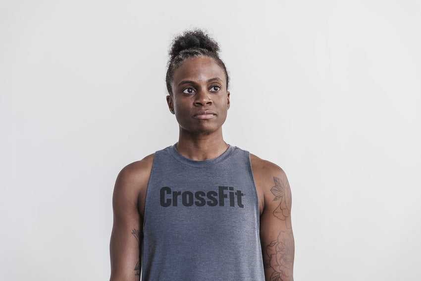 Nobull Crossfit High-Neck Tank Tanks & Tees Charcoal | 0867-YLDFV