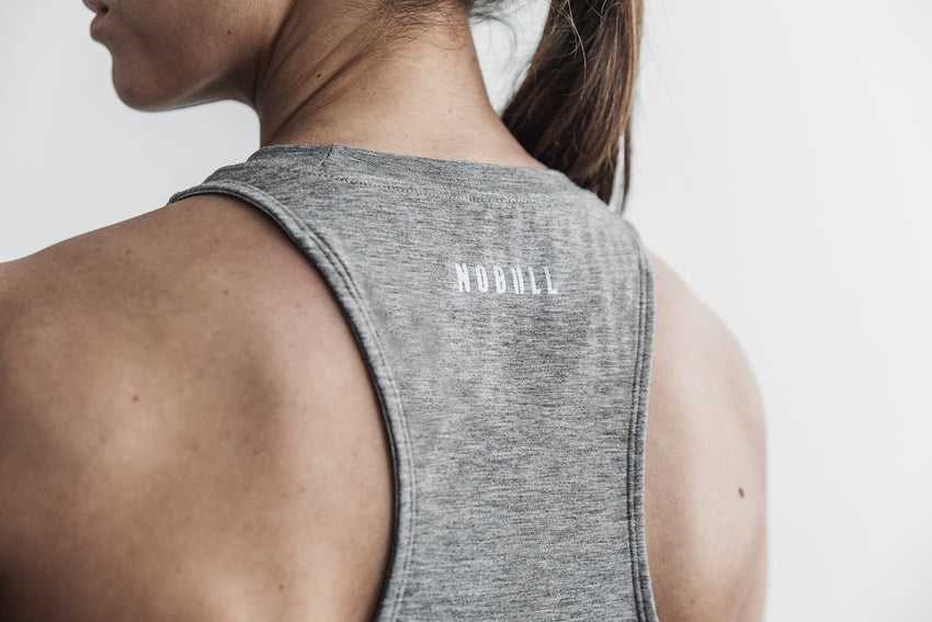 Nobull Crossfit High-Neck Tank Tanks & Tees Heather Grey | 8609-OLSAJ