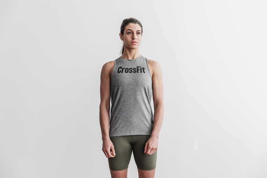 Nobull Crossfit High-Neck Tank Tanks & Tees Heather Grey | 8609-OLSAJ