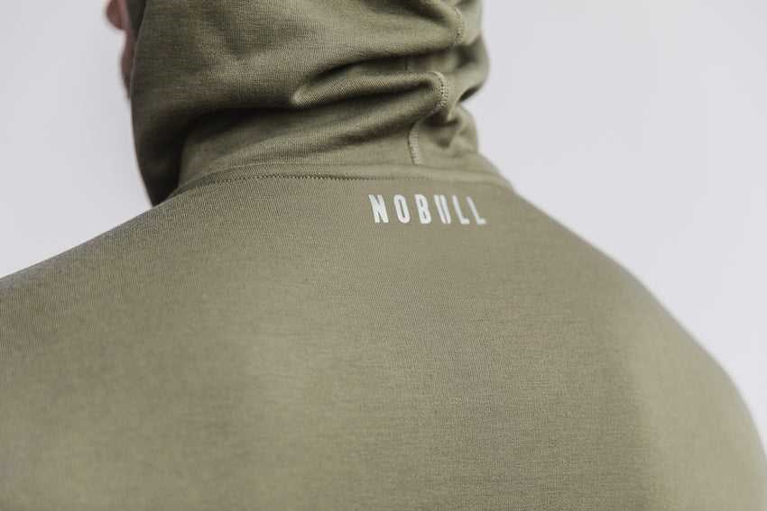 Nobull Crossfit Hoodie Outerwear Army Green | 8715-TRIEQ