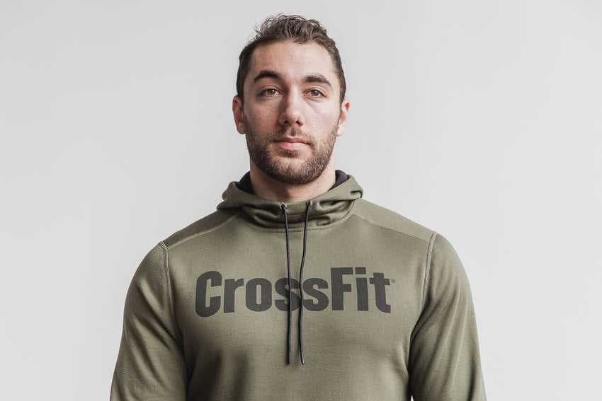 Nobull Crossfit Hoodie Outerwear Army Green | 8715-TRIEQ