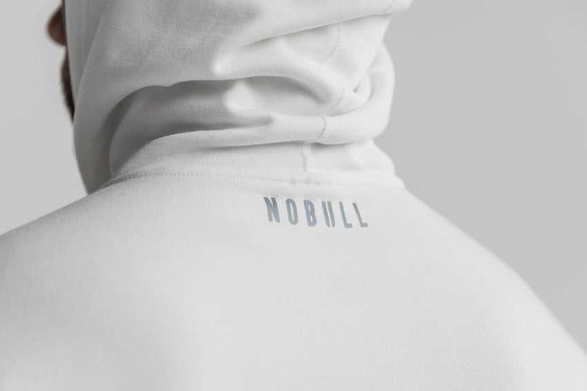 Nobull Crossfit Hoodie Outerwear White | 6492-LJVIW