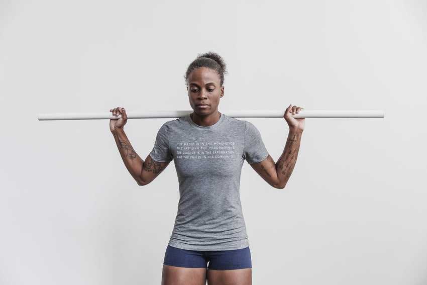 Nobull Crossfit L1 Tee Tanks & Tees Heather Grey | 4395-ZLAIG