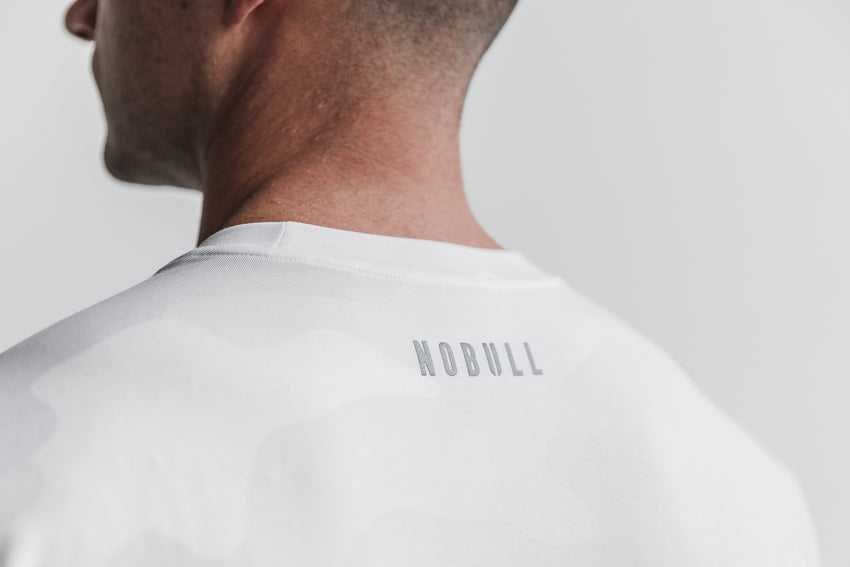 Nobull Crossfit Long Sleeve Tee (Camo) Tanks & Tees White Camo | 8053-YAKFP