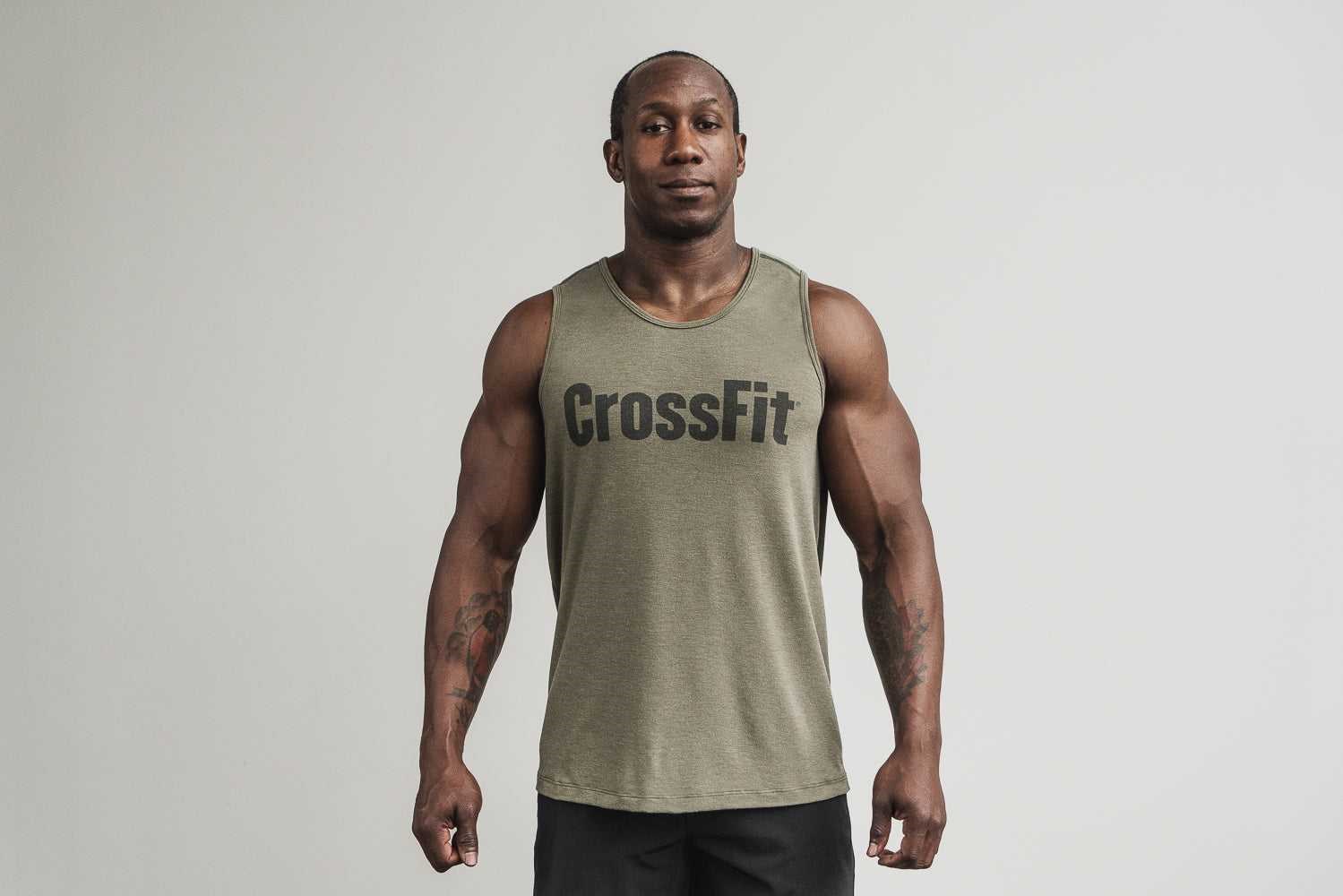 Nobull Crossfit Tank Tanks & Tees Army Green | 2957-AIYFB