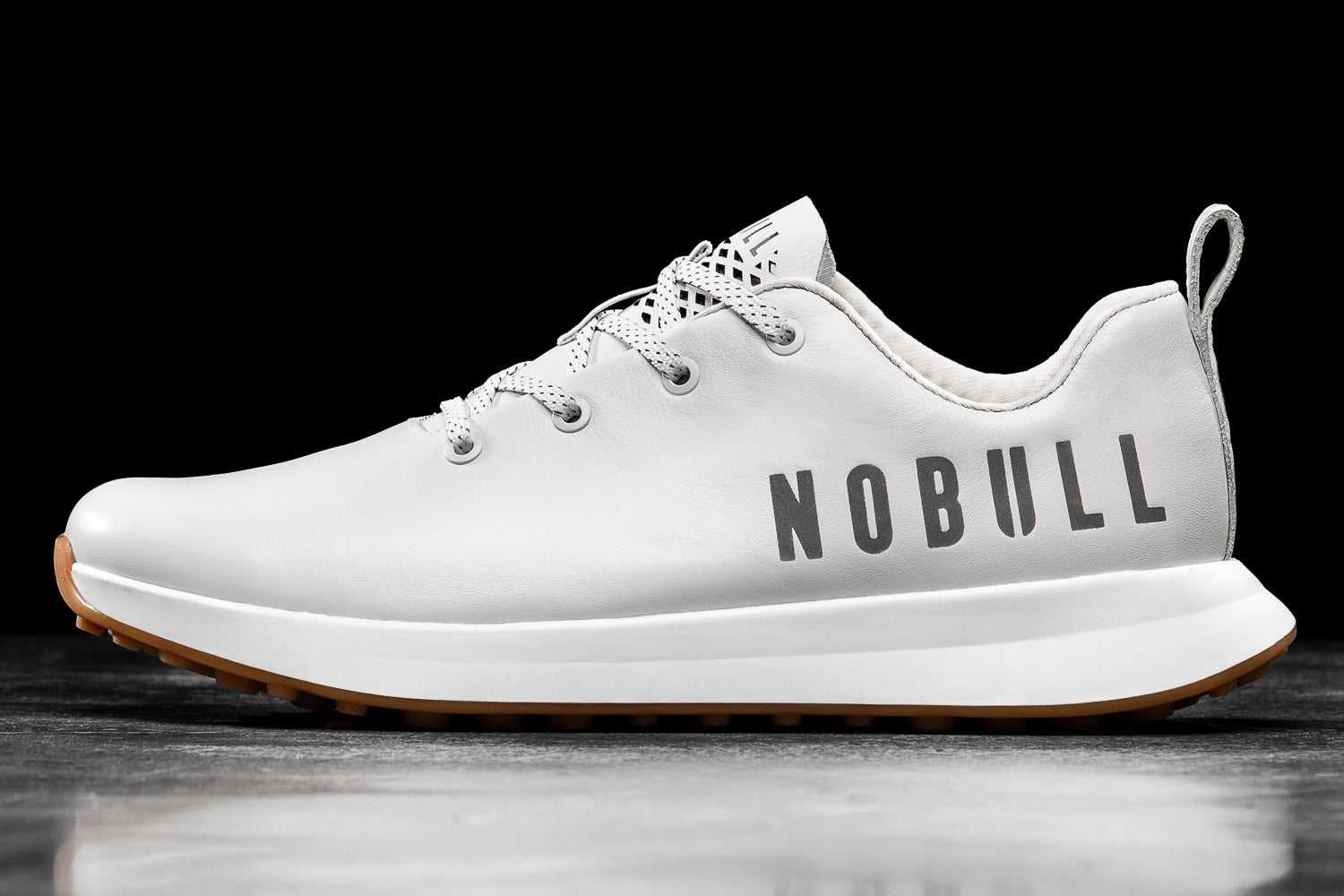 Nobull Golf Shoe Golf Gear White Leather | 3687-CONKR