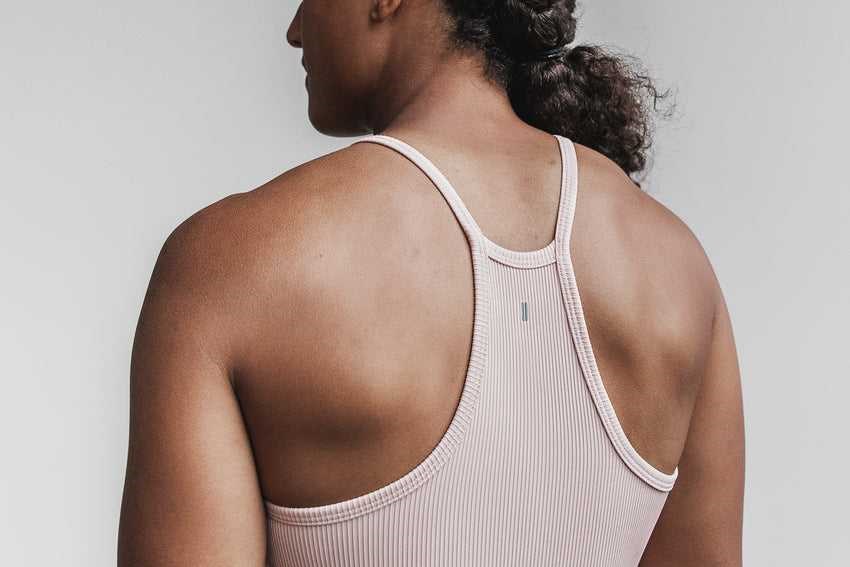 Nobull Halter Tank (Ribbed) Tanks & Tees Dusty Rose | 9857-PCTYD