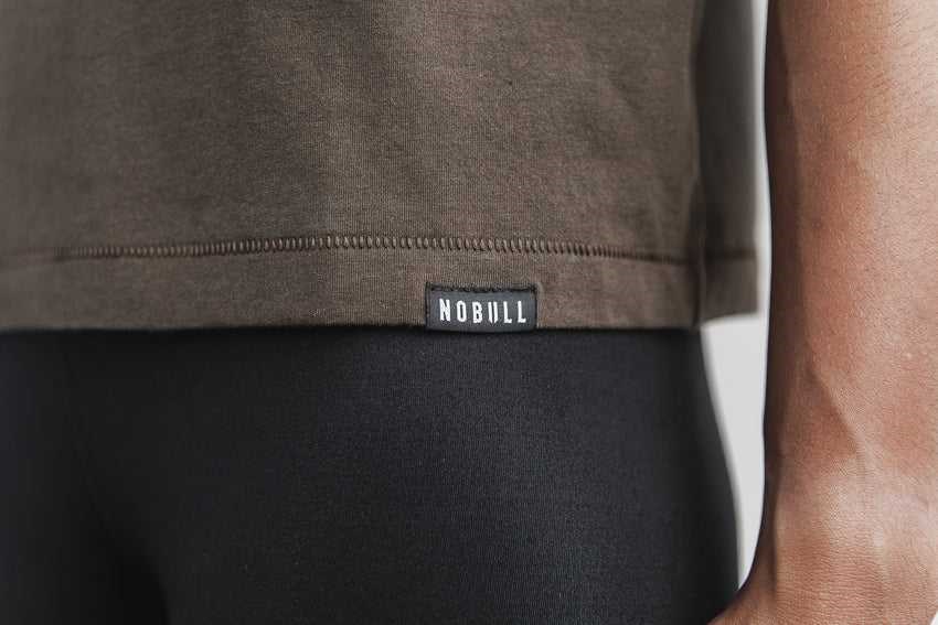 Nobull Heavyweight Pocket Boxy Tee Tanks & Tees Espresso | 8560-SJDVO