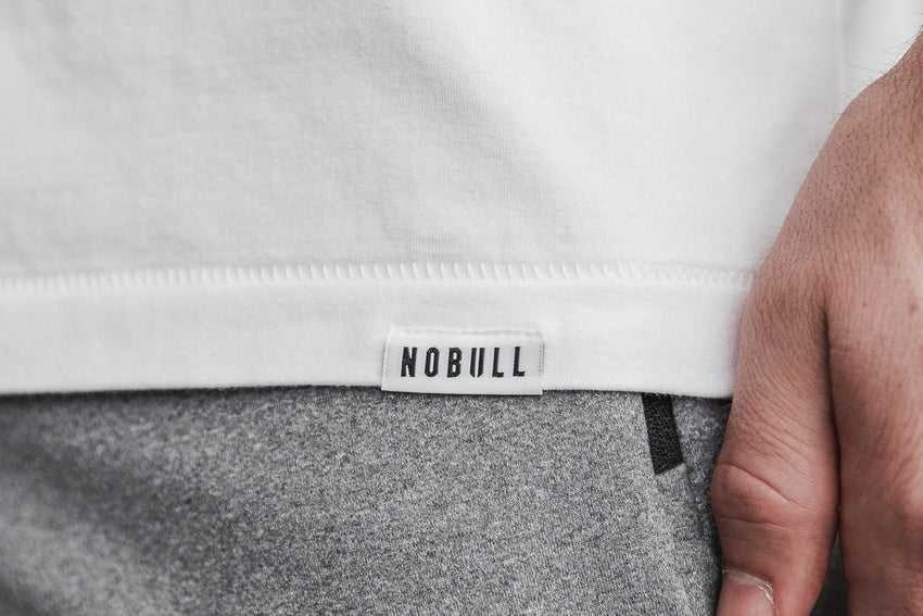 Nobull Heavyweight Pocket Tee Tanks & Tees White | 1327-OPDSQ