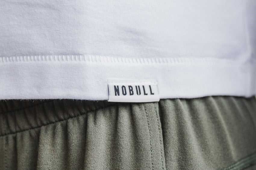 Nobull Heavyweight Sleeveless Crop Tee Tanks & Tees White | 1852-KSEYG