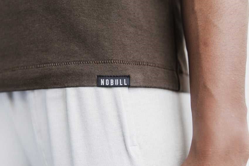 Nobull Heavyweight Sleeveless Tee Tanks & Tees Espresso | 1920-QUTBR